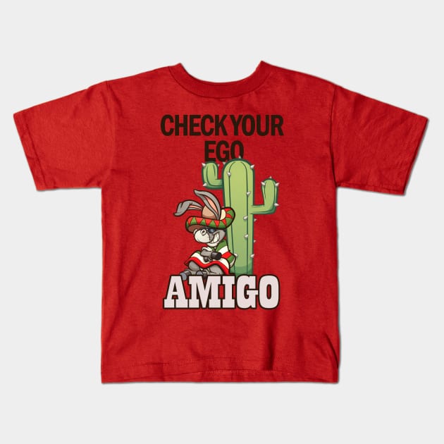 Mexican donkey Kids T-Shirt by memoangeles